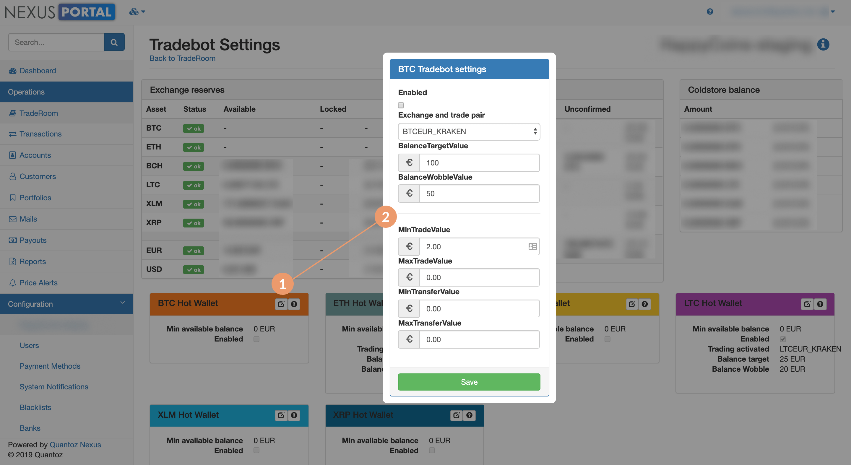 Tradebot settings BTC