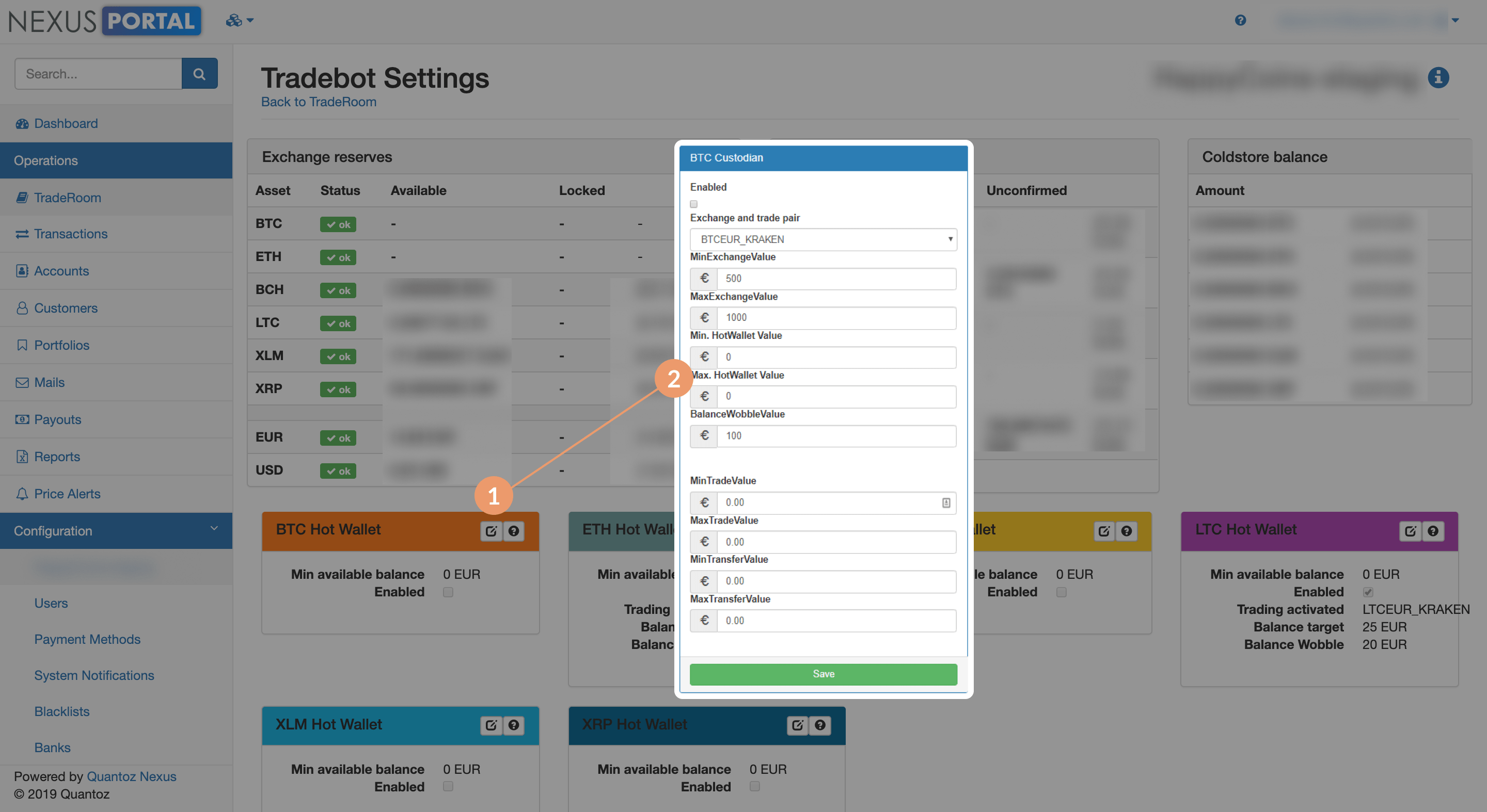 Tradebot settings BTC